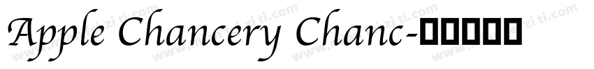 Apple Chancery Chanc字体转换